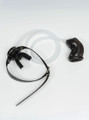 Black mouth gag with black silicone sleeve for watersports play