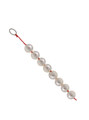 Pearl Pop 8 bead ABS anal beads with glossy pearl-style finish