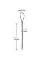 Stainless steel 12 mm (0.47 in) short anal beads size chart with 135 mm (5.31 in) length and 96 g (3.39 oz) weight