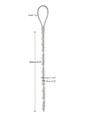 Stainless steel 10 mm + 12 mm (0.39 + 0.47 in) anal beads size chart with 260 mm (10.23 in) length and 115 g (4.06 oz) weight