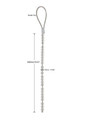 Stainless steel 10 mm (0.39 in) anal beads size chart with 260 mm (10.23 in) length and 92 g (3.25 oz) weight