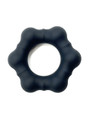 Six Pointed Ring Black silicone cock ring