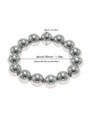 Stainless steel beaded cock ring with 30 mm inner diameter and 8 mm beads