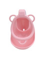 pink resin vagina chastity cage internal opening detail