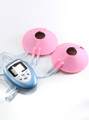 Electric Kiss E-Stim breast and nipple pad set with two silicone pads, controller and connection leads