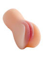Light skin realistic pussy masturbator with thick ass grip shape