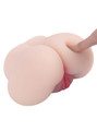 Nina light skin tone TPE masturbator with pressure applied through the thick thigh