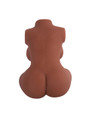 Rear view of Nia tan full torso masturbator showing her slim waist and rounded buttocks