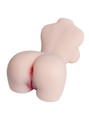 Rear view of Brielle busty torso masturbator showing her narrow waist, rounded buttocks and anal entrance