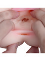 Close-up of Kat sex doll’s raised internal entrance texture