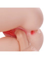 1. Selena torso sex doll’s realistic pussy entrance shown in use
