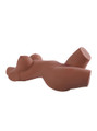 Mercedes brown skin torso sex doll reclining on her back