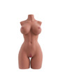 Mercedes brown skin TPE torso sex doll full front view