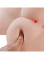 Savannah soft TPE torso sex doll with thick ass being pressed
