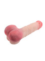 Angled view of light skin tone male mini sex doll with 17 cm (6.7 in) cock