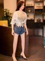 Coco light-skin inflatable sex doll 155 cm (61 in) standing full-body view
