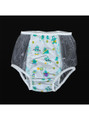 "Monster Games" reusable ABDL plastic pull up pants with clear PVC sides and playful monster print