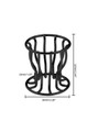 Small hollow anal gaping cage measuring 62 mm (2.44 in) high with 33 mm (1.29 in) waist