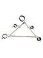 Luxurious Tri-Lock restraint with adjustable cuffs and bars for BDSM play