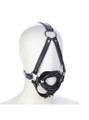 Front view of the Head Harness with the black Mouth Gag