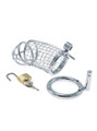 The Lollipop Cock Cage with urethral insert, ventilation cage, and secure lock