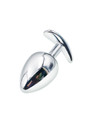 Red Gem Anchor Zinc Alloy Butt Plug with reflective surface and red gem detail.