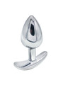 Red Gem Anchor Zinc Alloy Butt Plug with reflective surface and red gem detail.
