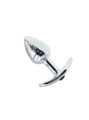 Red Gem Anchor Zinc Alloy Butt Plug with reflective surface and red gem detail.