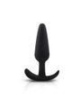 Black Silicone Anchor Butt Plug Set featuring three different sizes of matte black plugs with innovative anchor-shaped bases for comfortable and safe anal play.