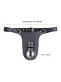 The Lollipop Male Chastity Harness with secure metal ring and adjustable vegan leather straps.