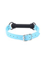 Black Silicone Bit Gag with Blue Strap