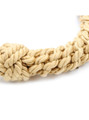 Detailed shot of the texture of the faux hemp rope.