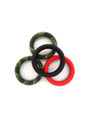 Red Silicone Cock Ring (3 Pack)