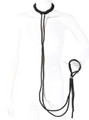 Black Bondage Rope Collar & Leash