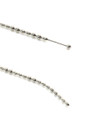 Close-up of different-sized beads along the stainless steel urethral plug for dynamic stimulation.