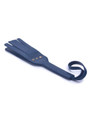 Full-length view of the navy paddle, showcasing its elegant design.
