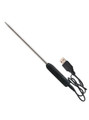 USB rechargeable urethral sound with ergonomic black handle.