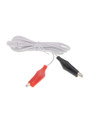 Alligator Clip Electrode Cable with red and black clips and 3.5mm jack connection.