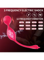 Kegel trainer with visible motor, showcasing 12 vibration modes and 3 shock levels