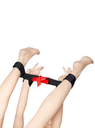The Lollipop Nylon Spreader Bar with Wrist & Ankle Cuffs