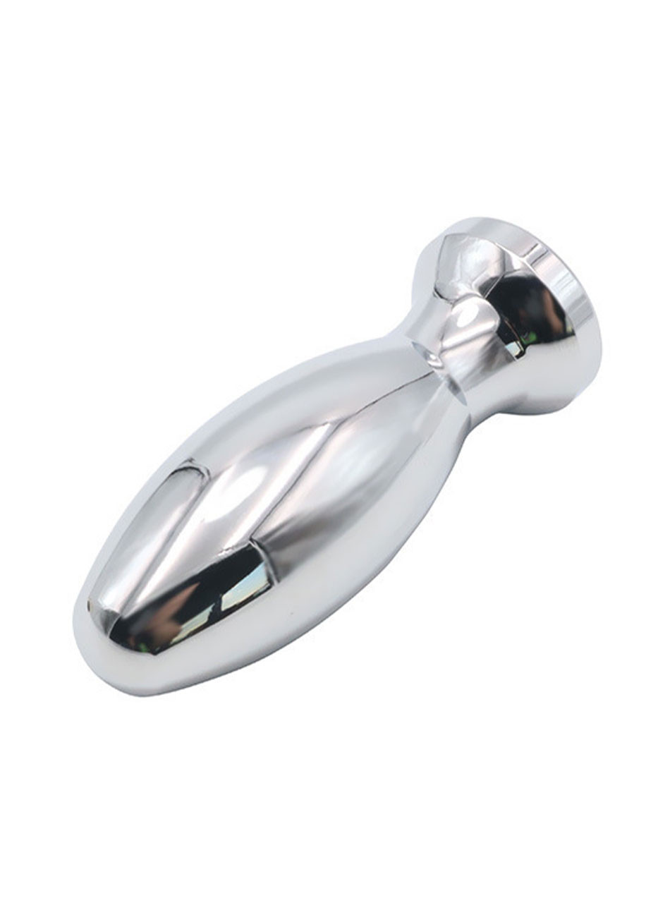 Premium conductive anal plug for electro shock play and BDSM training.