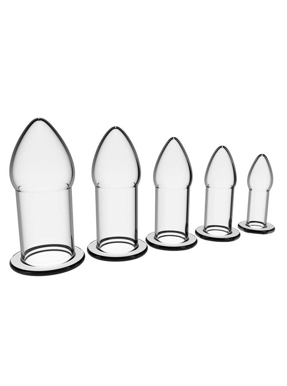 anal dilator set silicone 5 sizes progressive training kit