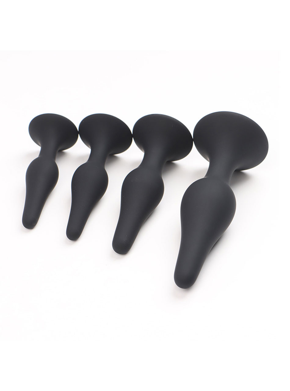Side View
silicone anal plug curved bulb shape ergonomic design