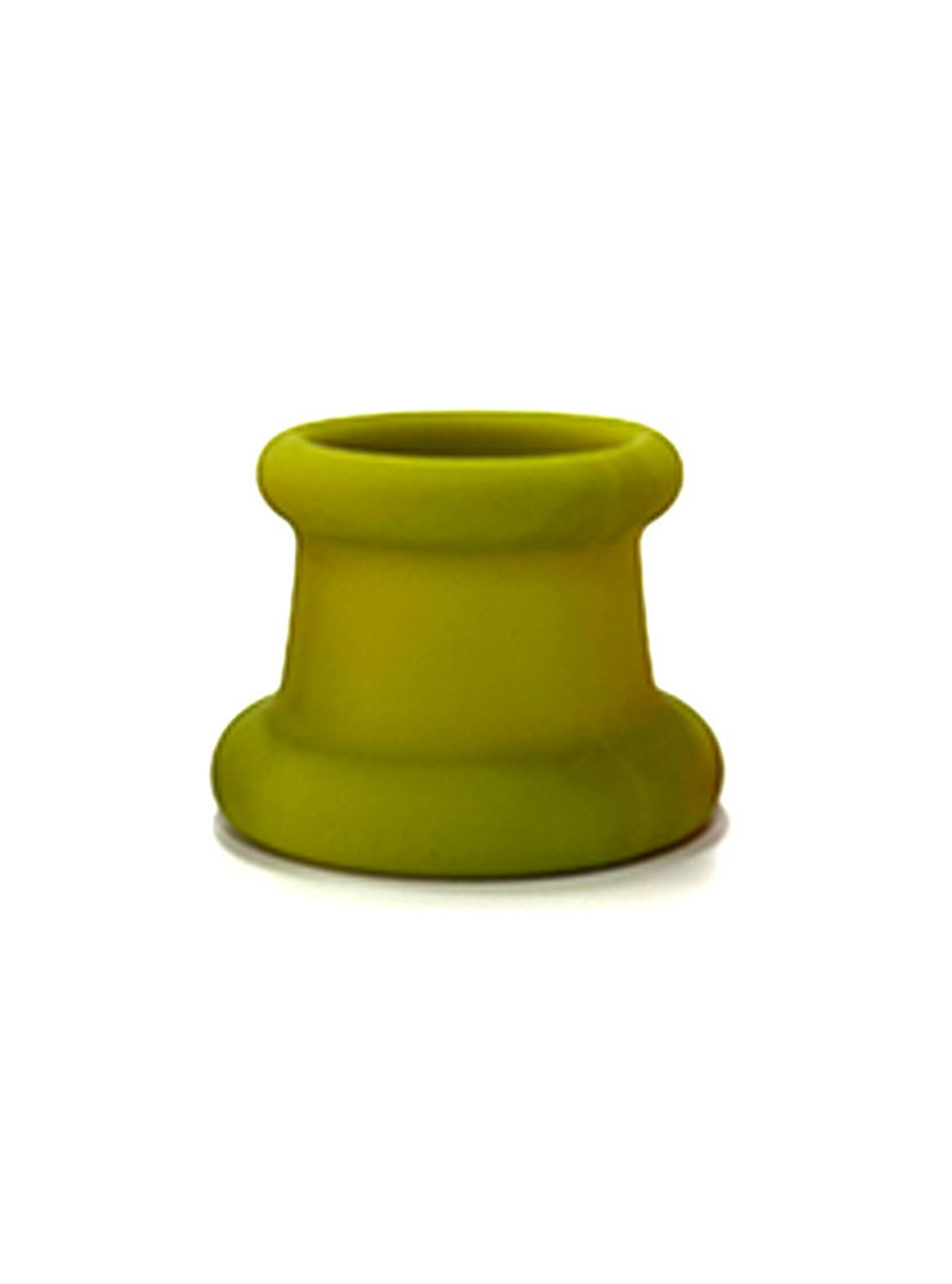 Olive Outer Sleeve medical-grade silicone cock ring with 25 mm (0.98 in) inner diameter and 30 mm (1.18 in) height.