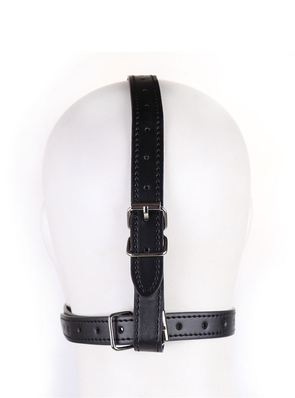 Back view of the adjustable Head Harness with secure buckle closures
