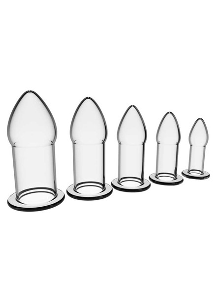anal dilator set silicone 5 sizes progressive training kit