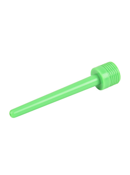 Green ABS slim shower douche nozzle angled with rounded tip and straight body