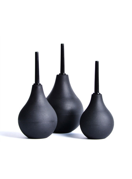 Black anal douche ball