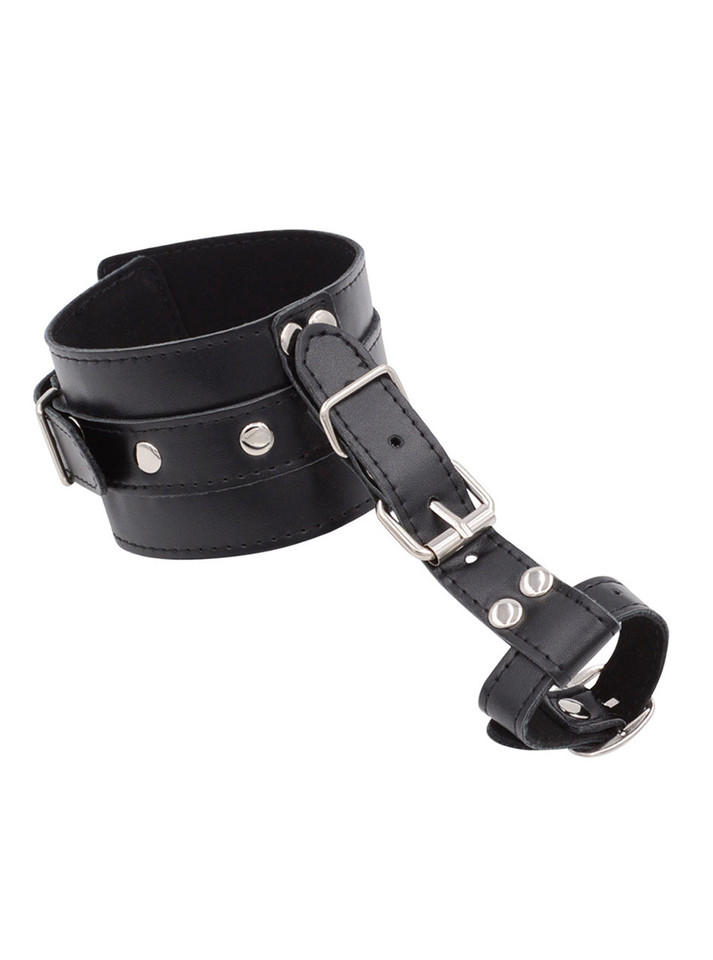 Black Adjustable Thumb-to-Wrist Restraint Cuff