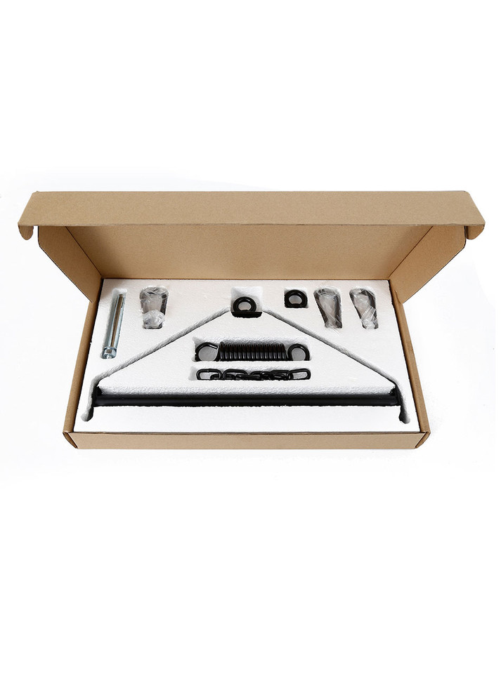 Suspension hook bar set displayed in protective box